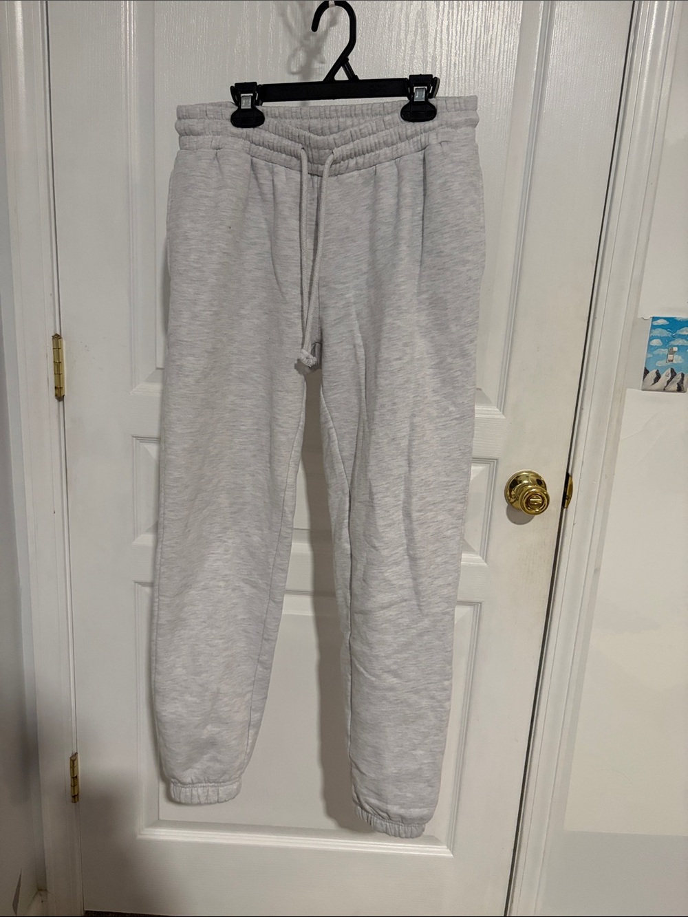 Light Gray Women's Drawstring Jogger Sweatpants